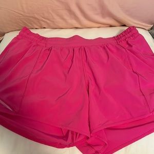 Sonic Pink Lululemon Hotty Hot Shorts - Size 12 - excellent used condition